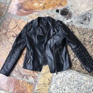 Black Faux leather jacket